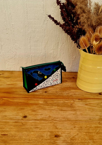 Pochette maquillage en vinyle 80's les kitscheries brocante en ligne