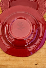 Charger l&#39;image dans la galerie, Lot de 4 assiettes creuses espagnoles Pontesa bordeaux les kitscheries brocante en ligne
