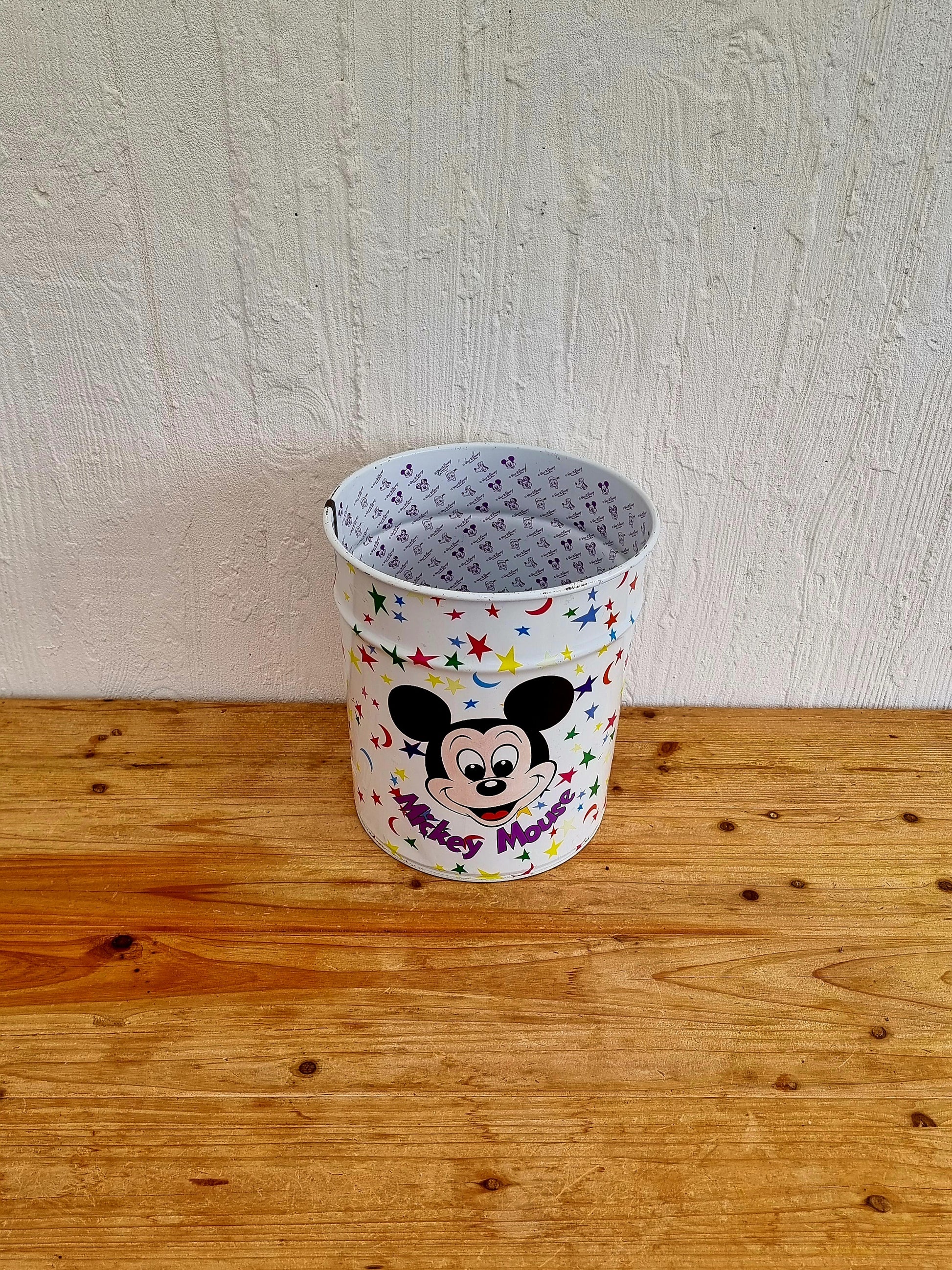 Corbeille à papier Mickey Mouse vintage les kitscheries brocante en ligne
