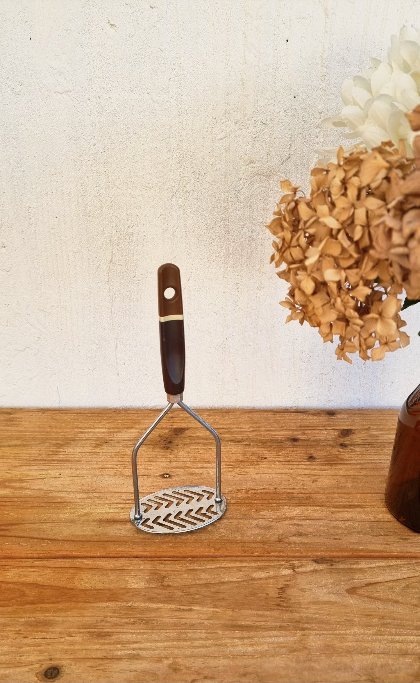 Presse-purée vintage en métal fabrication anglaise