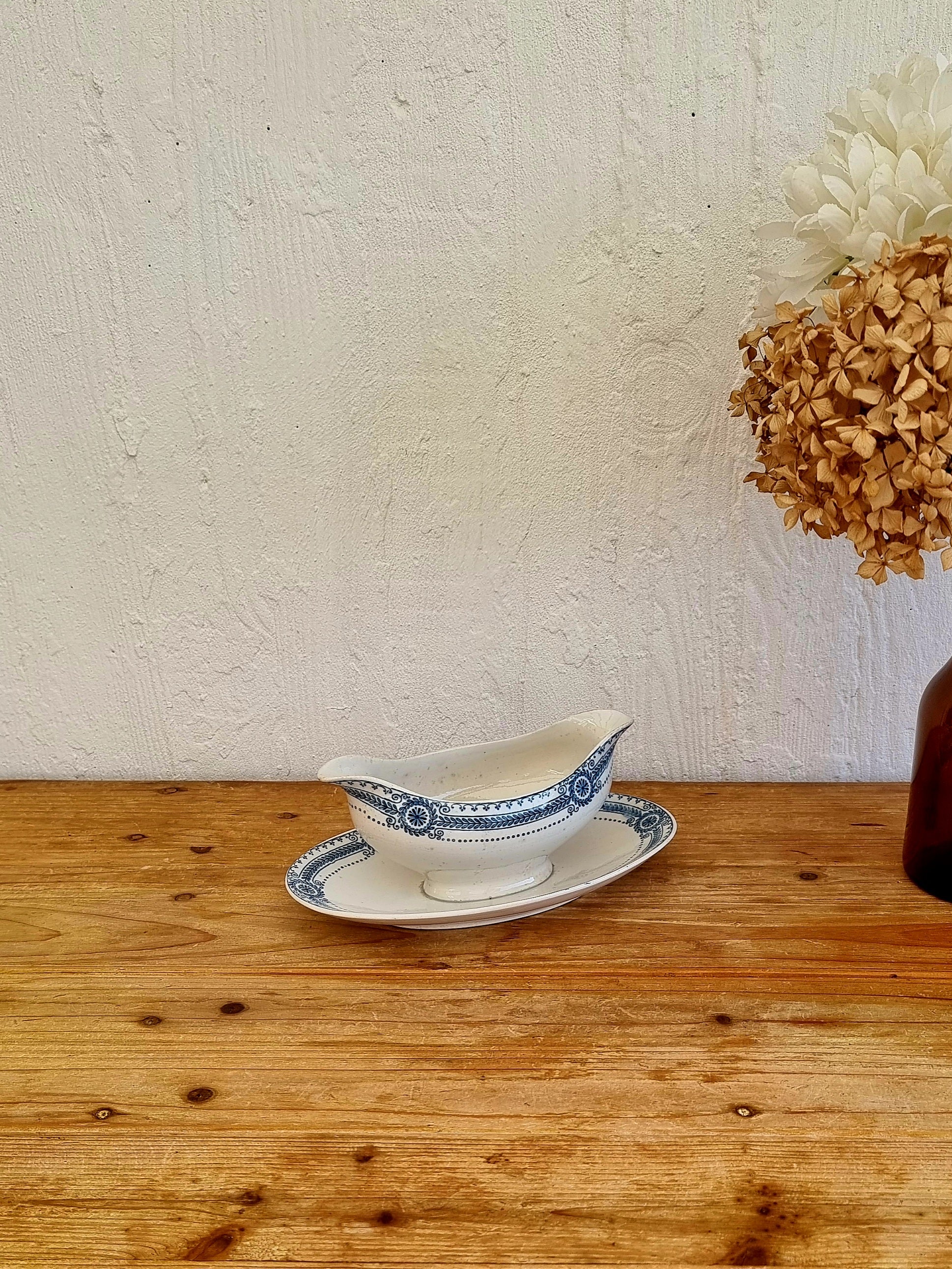 Saucière U&C Sarreguemines modèle Carina les kitscheries brocante en ligne
