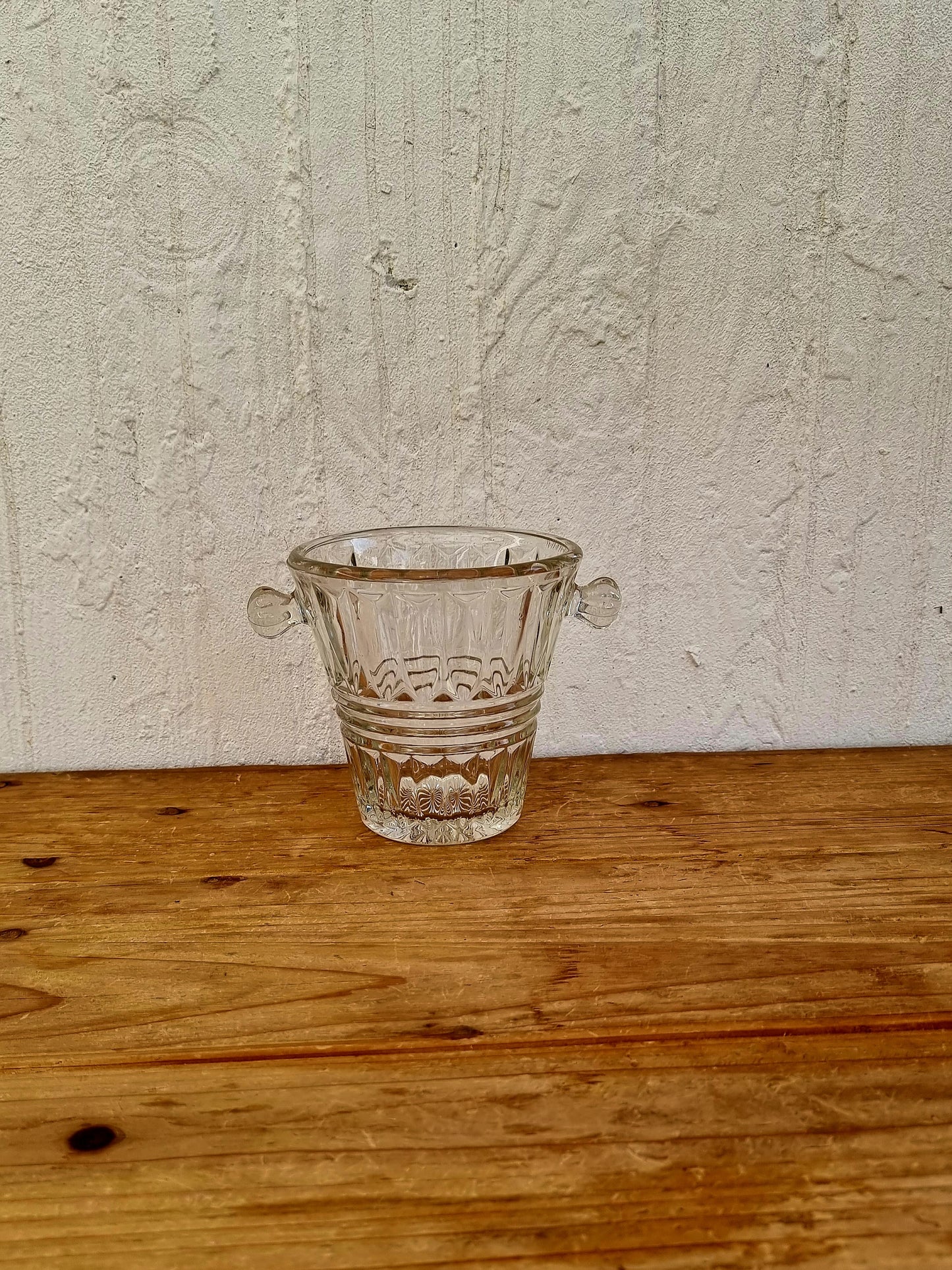 Seau à glaçons en verre vintage les kitscheries brocante en ligne