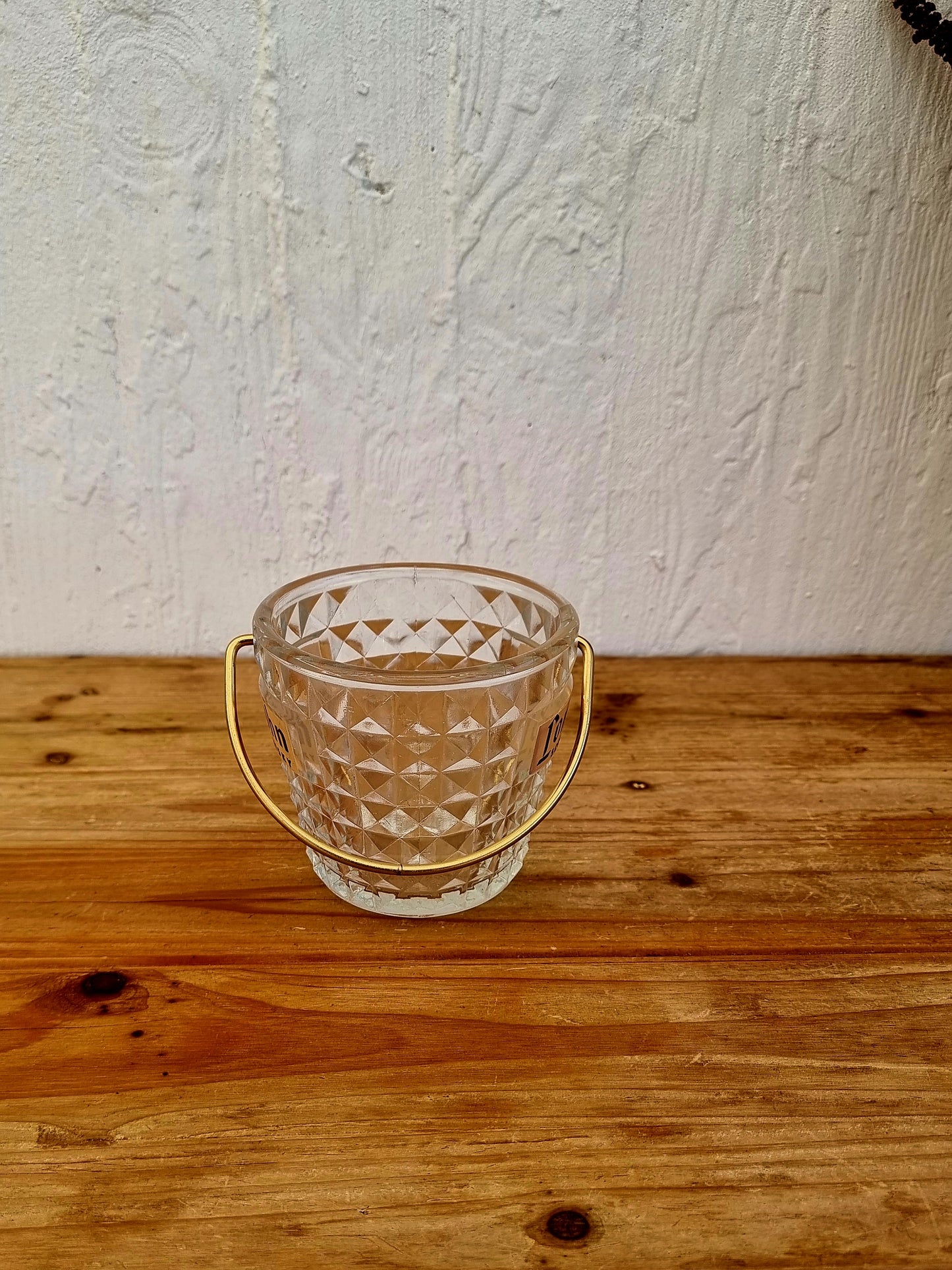 seau à glaçons Long John Scotch Whisky verre années 70