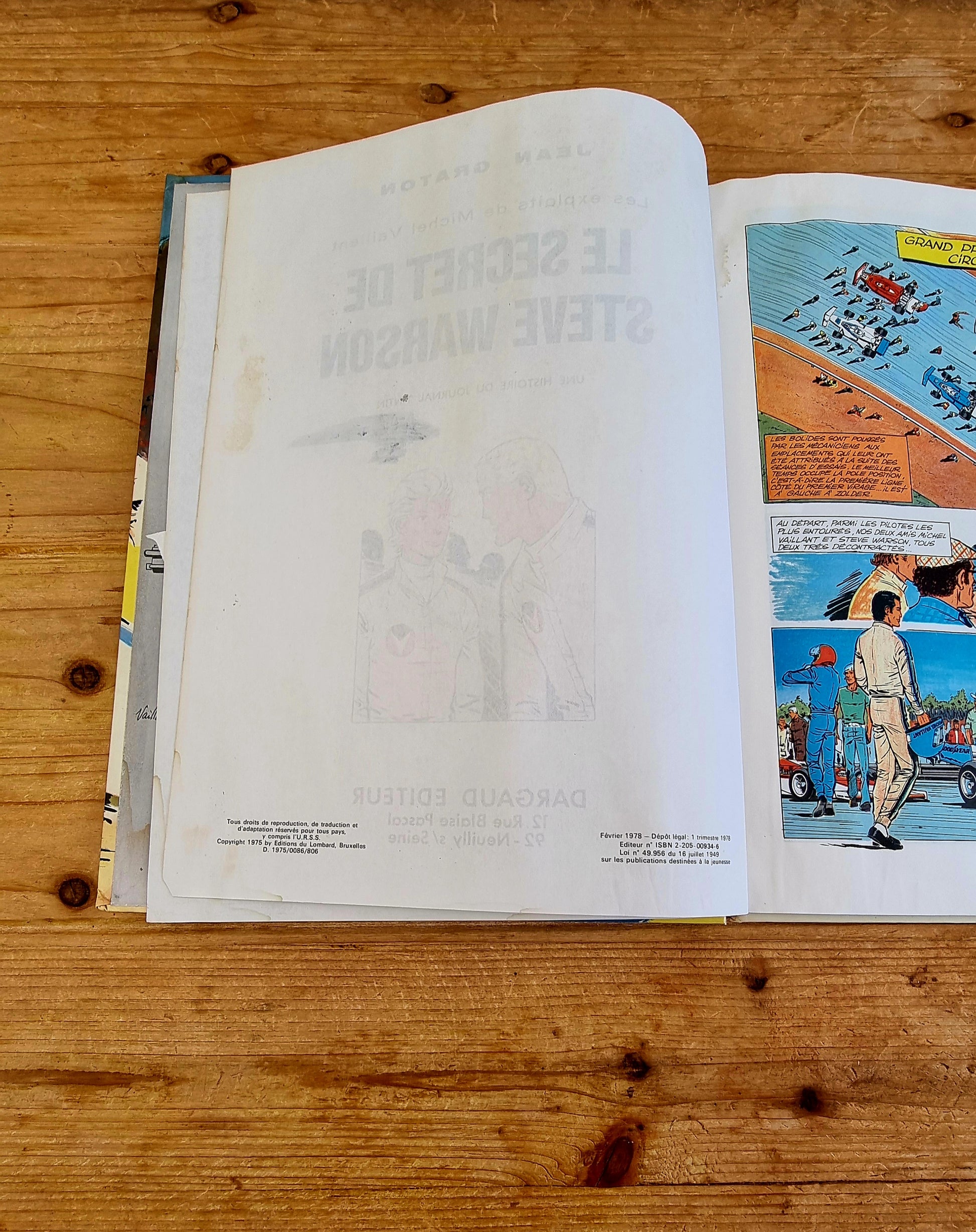 BD Michel Vaillant  Le secret de Steve Warson les kitscheries brocante  en ligne dargaud