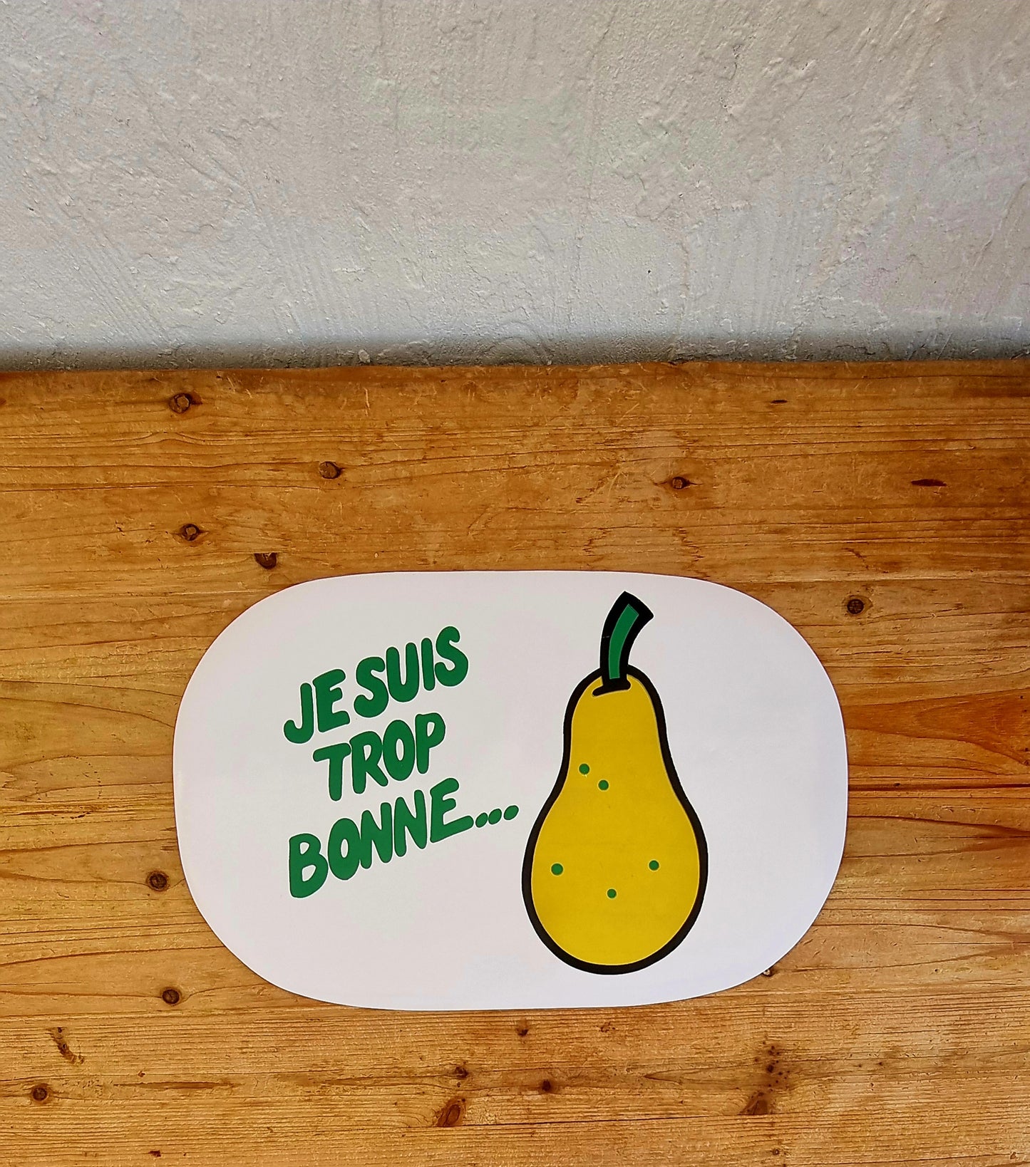 Lot de 5 sets de table plastique vintage années 70 dimensions 45x28.5 cm