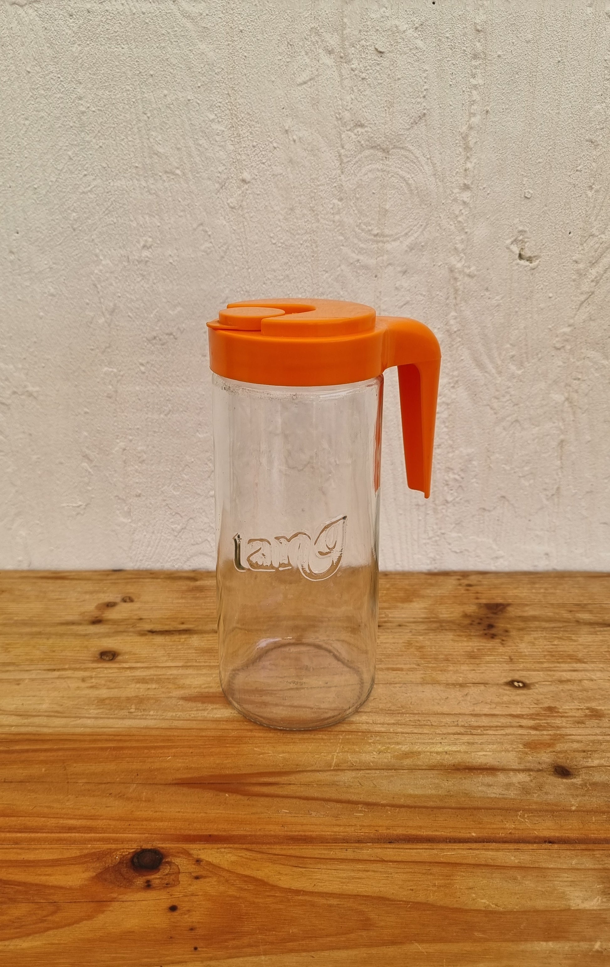 Pichet Tang vintage orange les kitscheries brocante en ligne