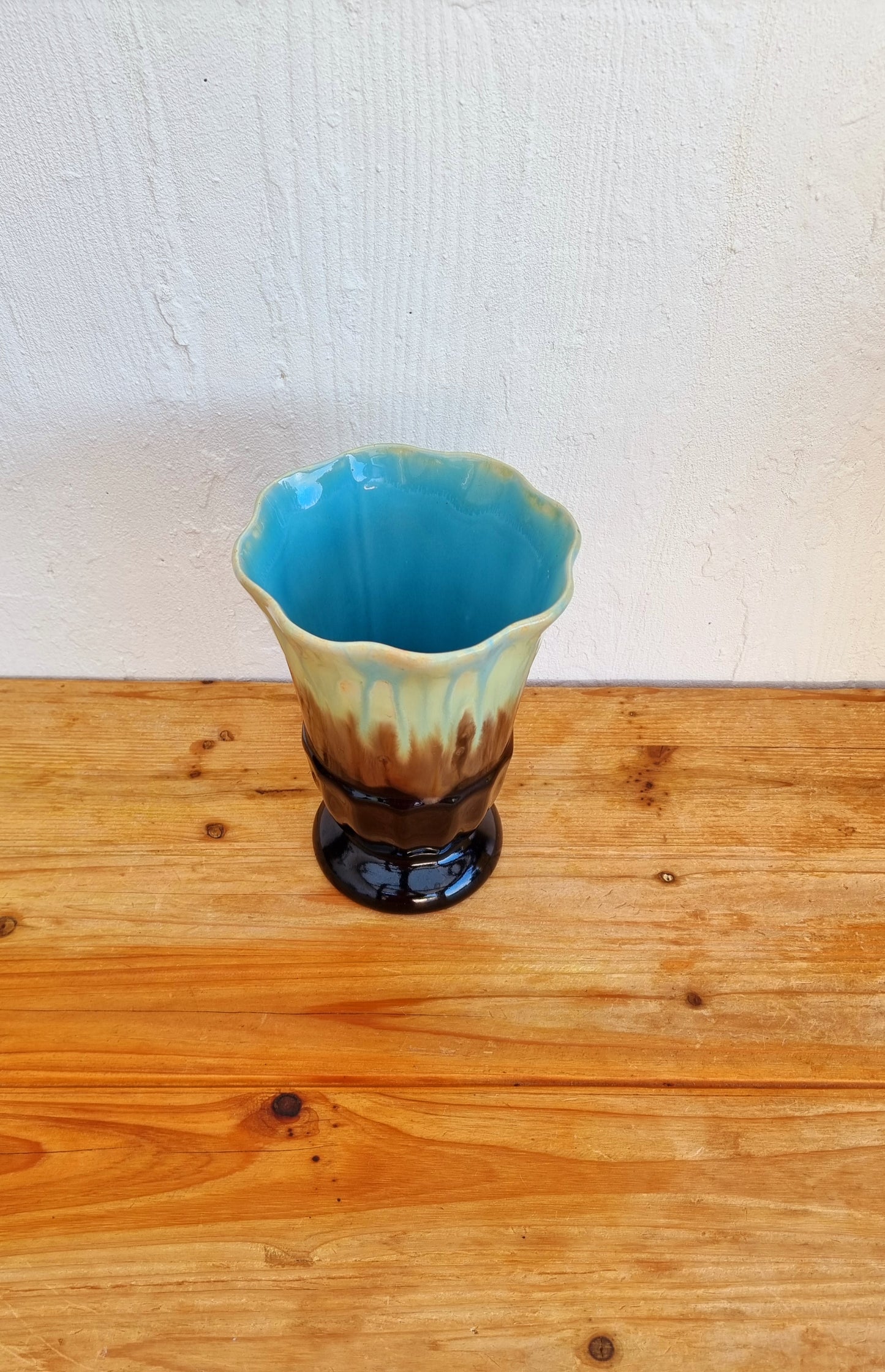 Vase en céramique style Vallauris les kitscheries brocante en ligne