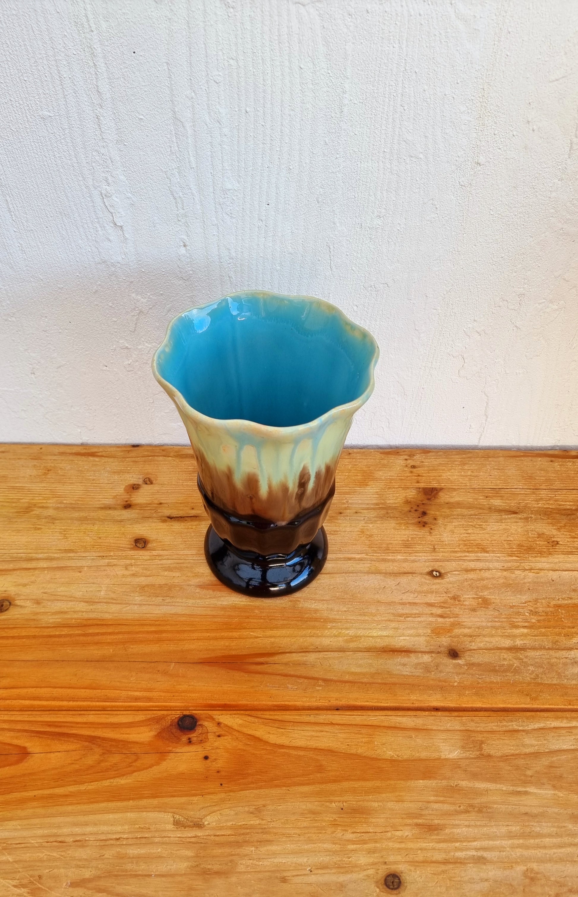 Vase en céramique style Vallauris les kitscheries brocante en ligne