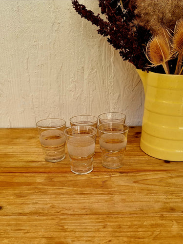 Lot de 5 verres granité vintage les kitscheries brocante en ligne