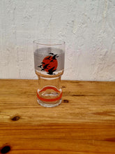 Charger l&#39;image dans la galerie, Lot de 6 verres à orangeade motif oiseaux vintage les kitscheries brocante en ligne
