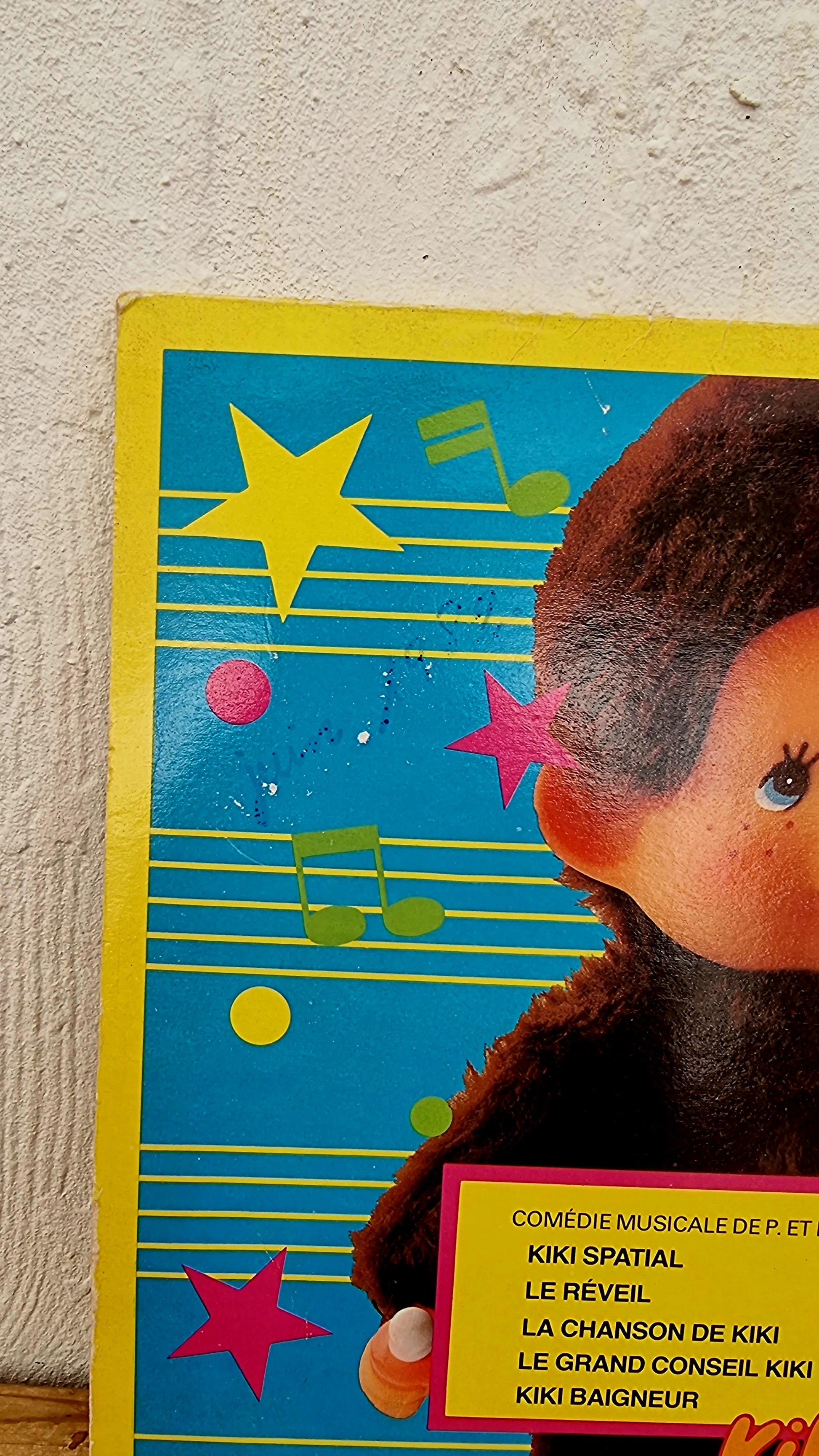 Vinyle vintage Kiki 33 tours Les Aventures au Pays des Kiki avec livret pop-up WEA