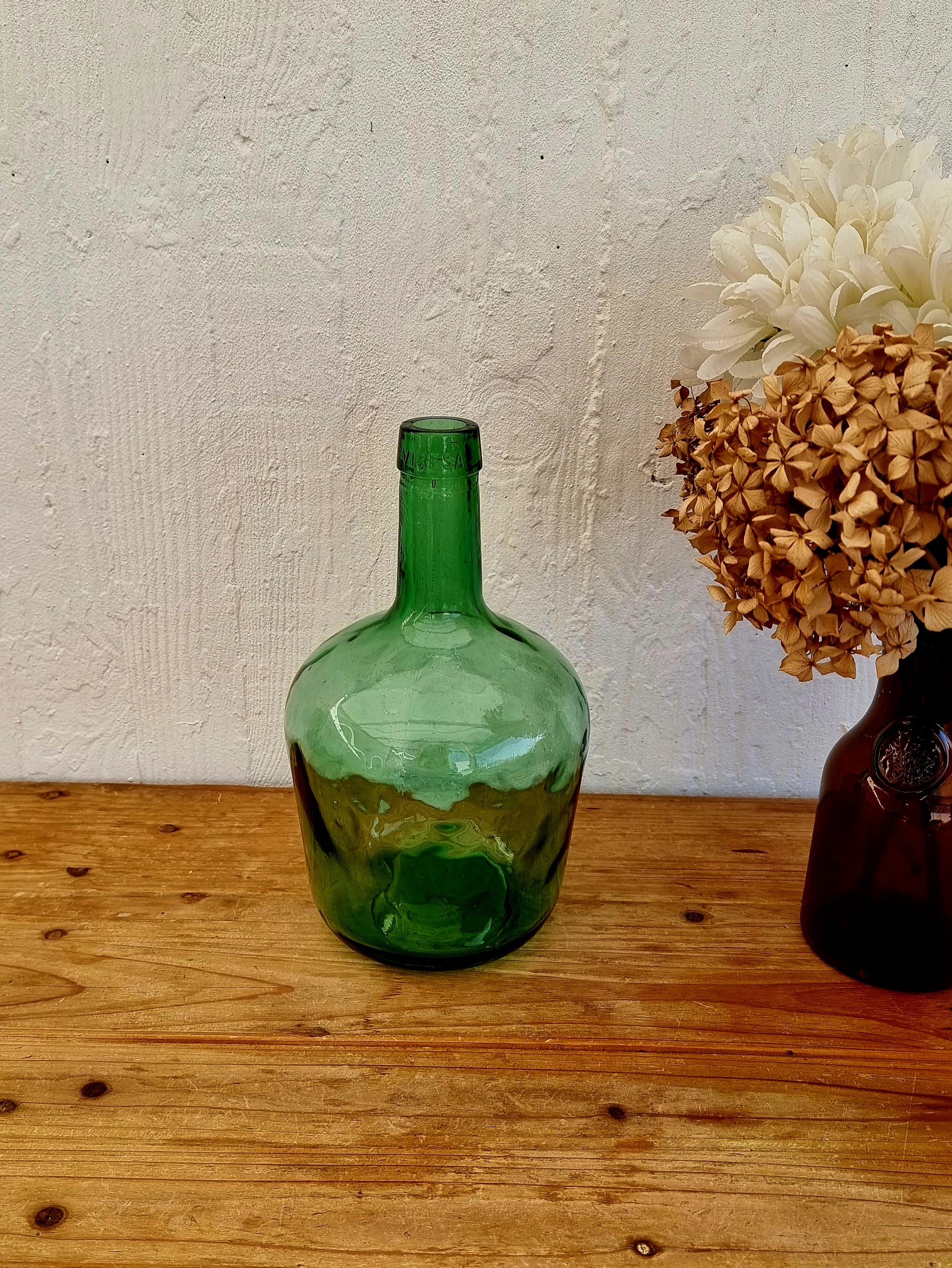 Dame jeanne Viresa en verre les kitscheries brocante en ligne