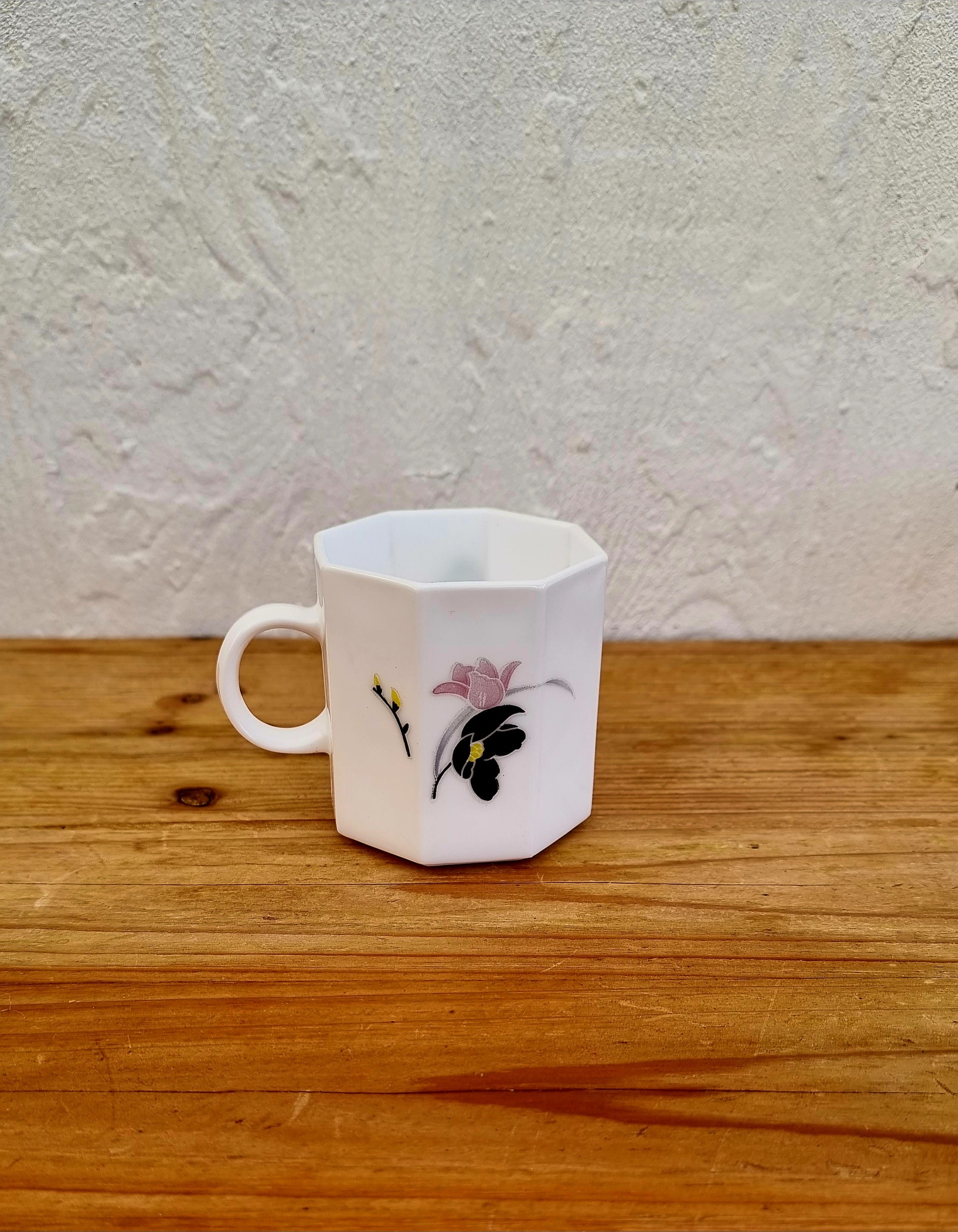 Lot de 6 tasses Arcopal Anaïs France Octime blanche les kitscheries