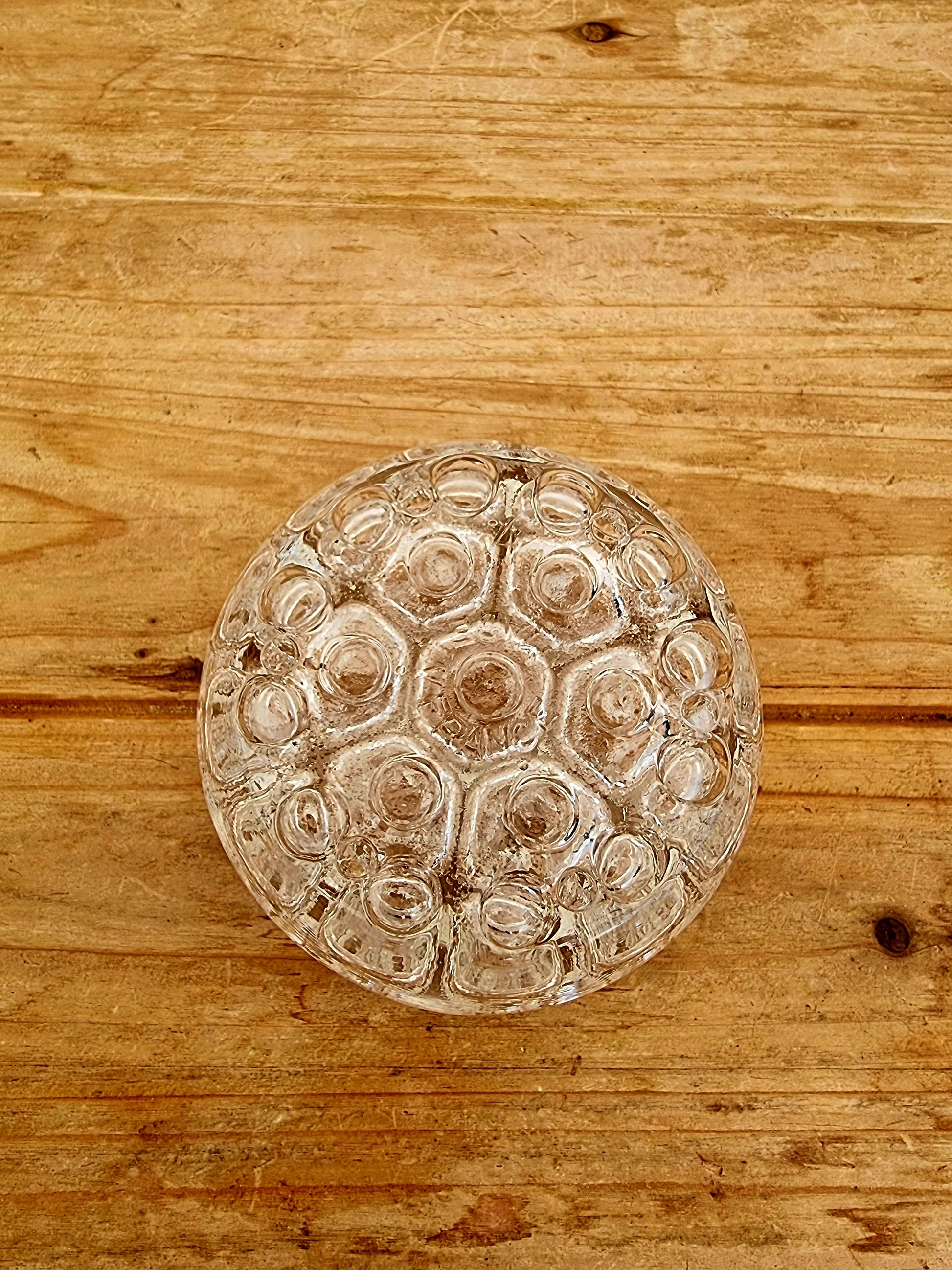 Pique fleurs en verre vintage
