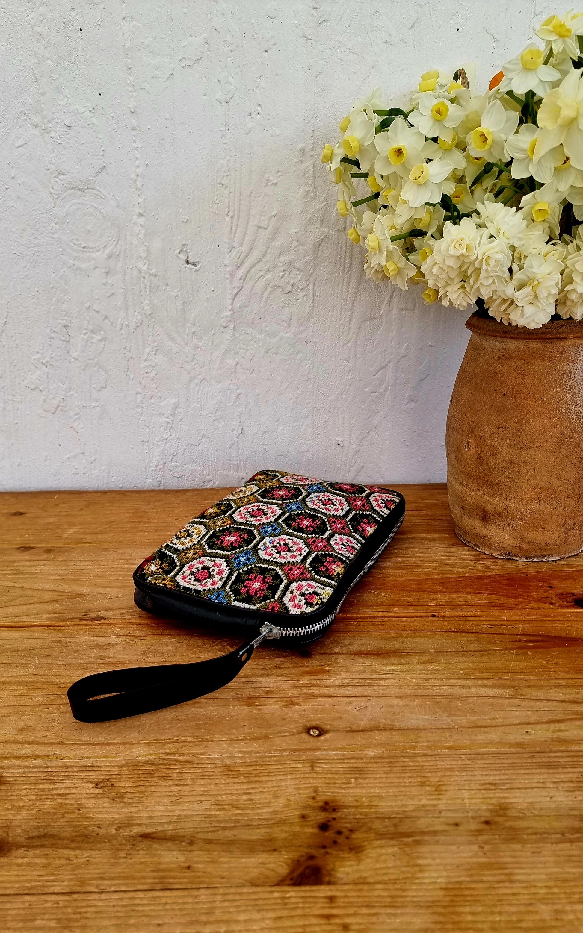 Pochette en canevas vintage les kitscheries