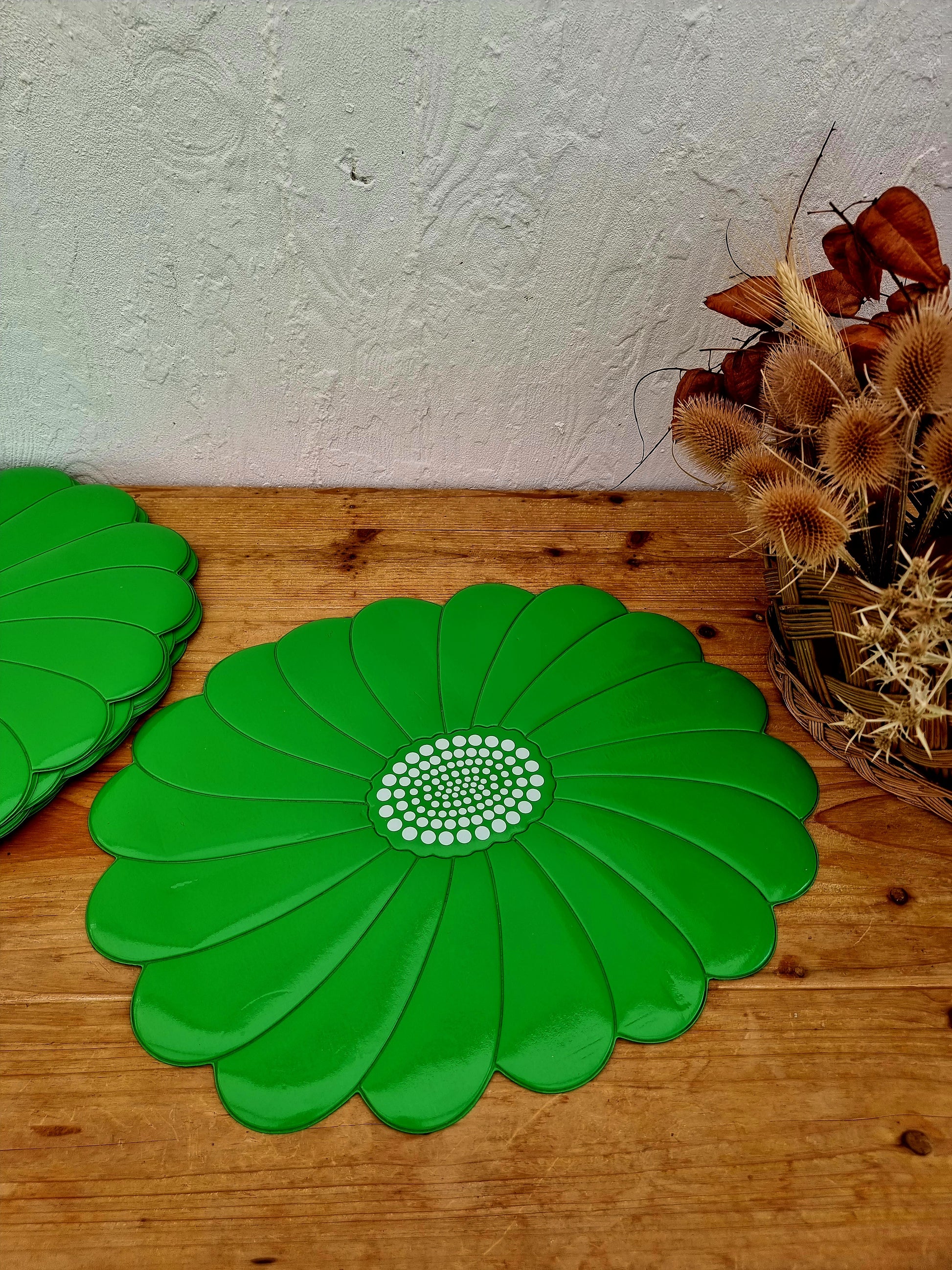 Lot de 10 sets de table seventies les kitscheries