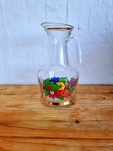 Charger l&#39;image dans la galerie, Ensemble de 3 verres et son pichet aux fleurs seventies Les Kitscheries
