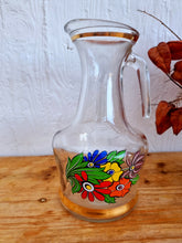 Charger l&#39;image dans la galerie, Ensemble de 3 verres et son pichet aux fleurs seventies Les Kitscheries
