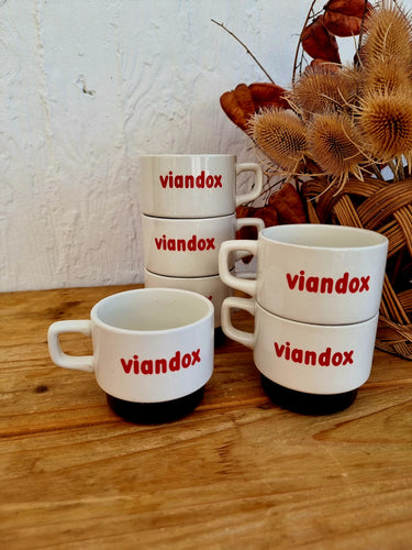 Lot de 6 tasses Moulin des Loups Viandox Les Kitscheries